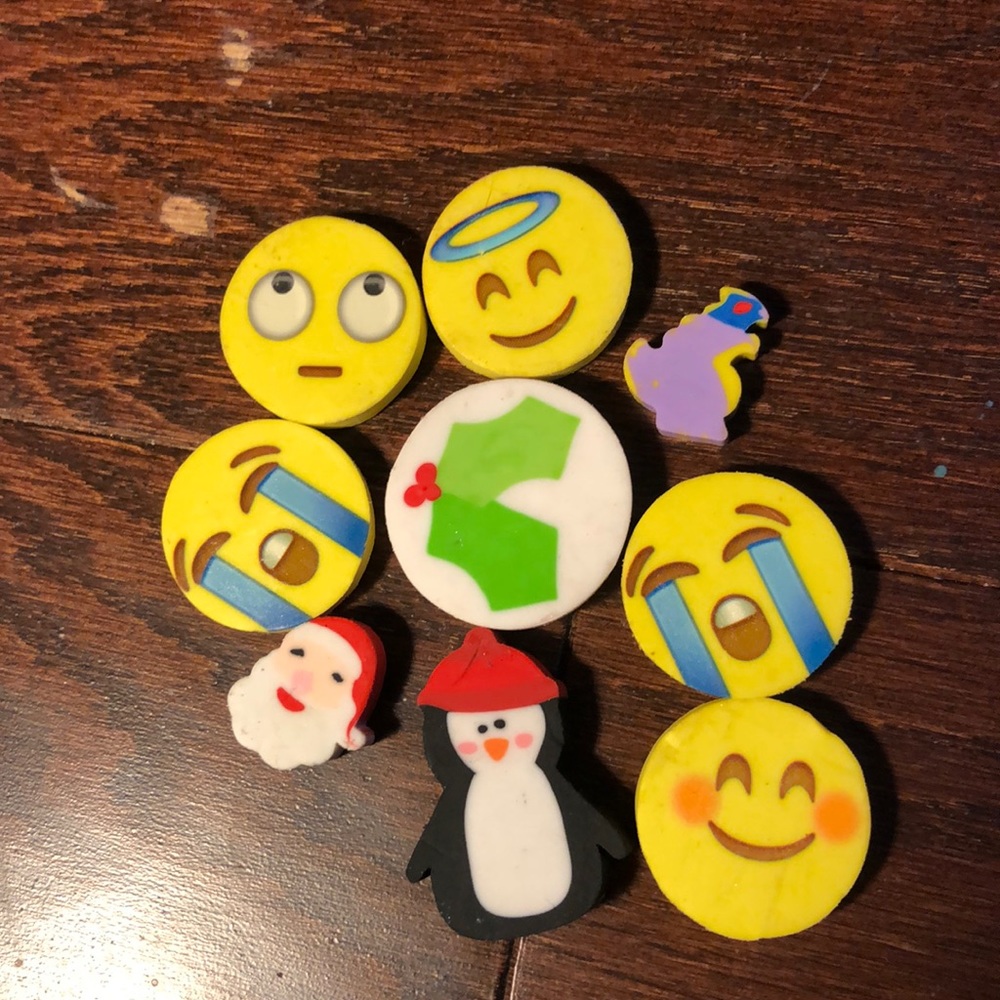 3 Piece Erasers
